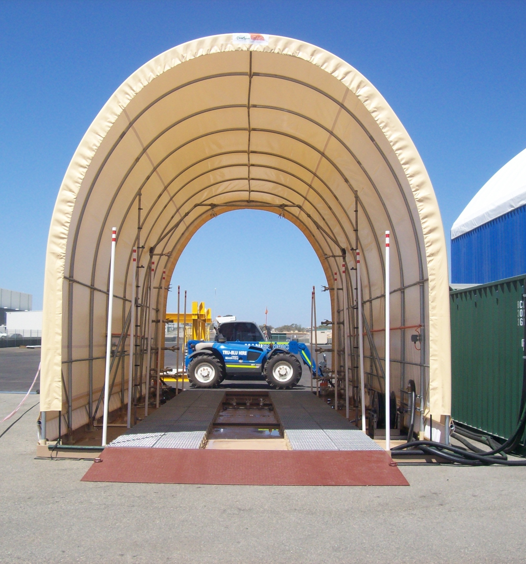 Portable Wash Bay Containment Pads